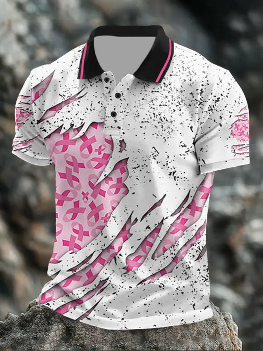 Men’s breast cancer tops As picture / S