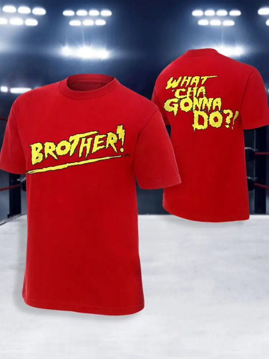 Men’s Brother What’cha Gonna Do? Print T-shirt Red / S