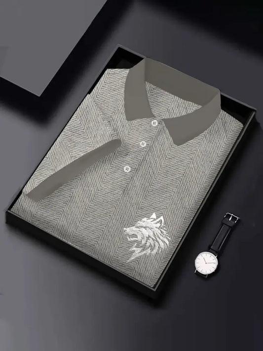 Men’s Business Wolf T-shirt Beige / S