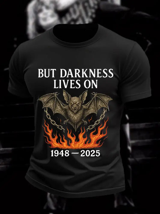 Men’s But Darkness Lives On Rock Legend Memorial Tee Black / S