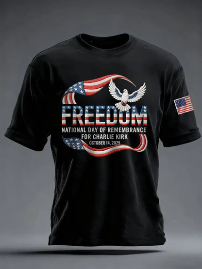 Men’s Charlie Kirk National Day Of Remembrance Tee Black / S