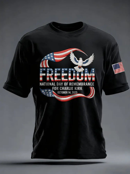Men’s Charlie Kirk National Day Of Remembrance Tee Black / S