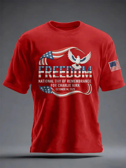 Men’s Charlie Kirk National Day Of Remembrance Tee Red / S