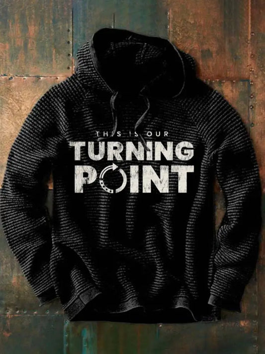 Men’s Charlie Kirk This is our Turning Point Commemorative Oversized Hoodie Black / S