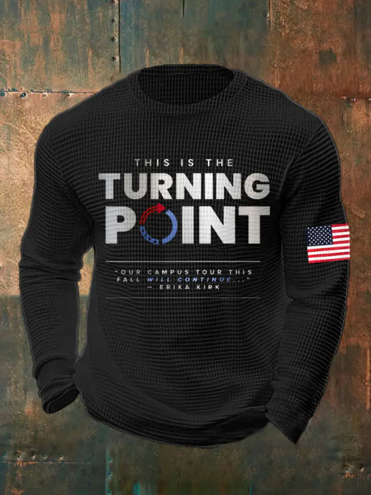 Men’s Charlie Kirk THIS IS THE TURNING POINT ’OUR CAMPUS TOUR THIS FALL WILL CONTINUE Shirt Black / S