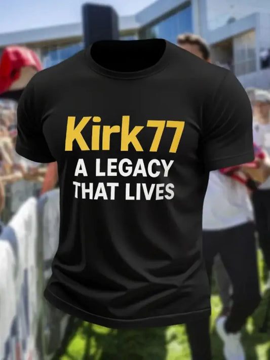 Men’s Charlie Kirk Turning Point USA Trump Commemorative T-Shirt A / S