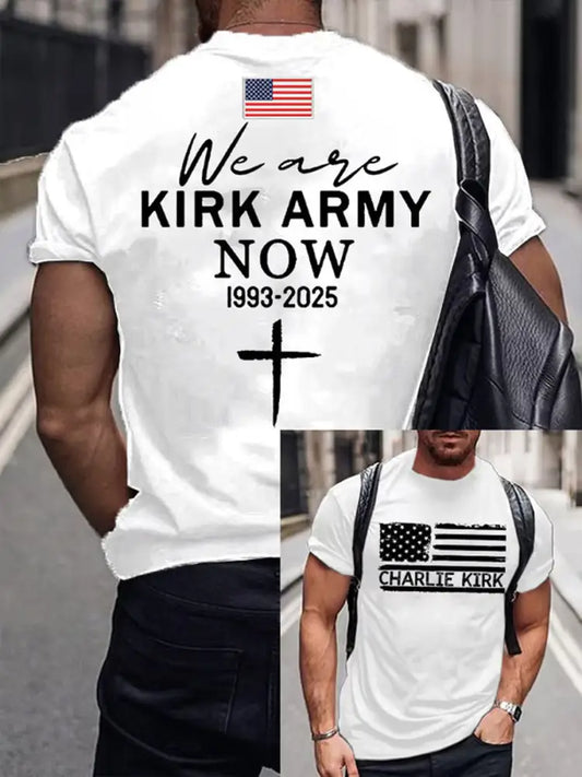 Men’s Charlie Kirk Turning Point USA Trump Commemorative T-Shirt A / S