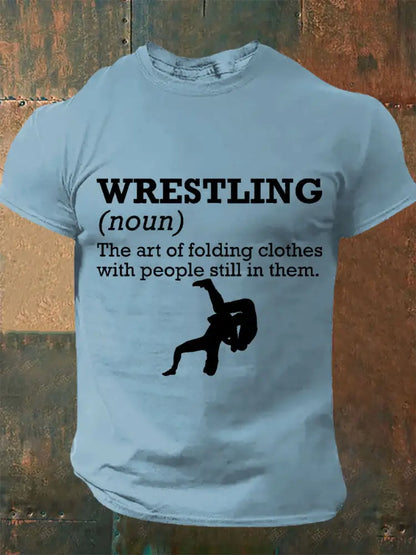Men’s Definition of Wrestling T-shirts Sky Blue / S