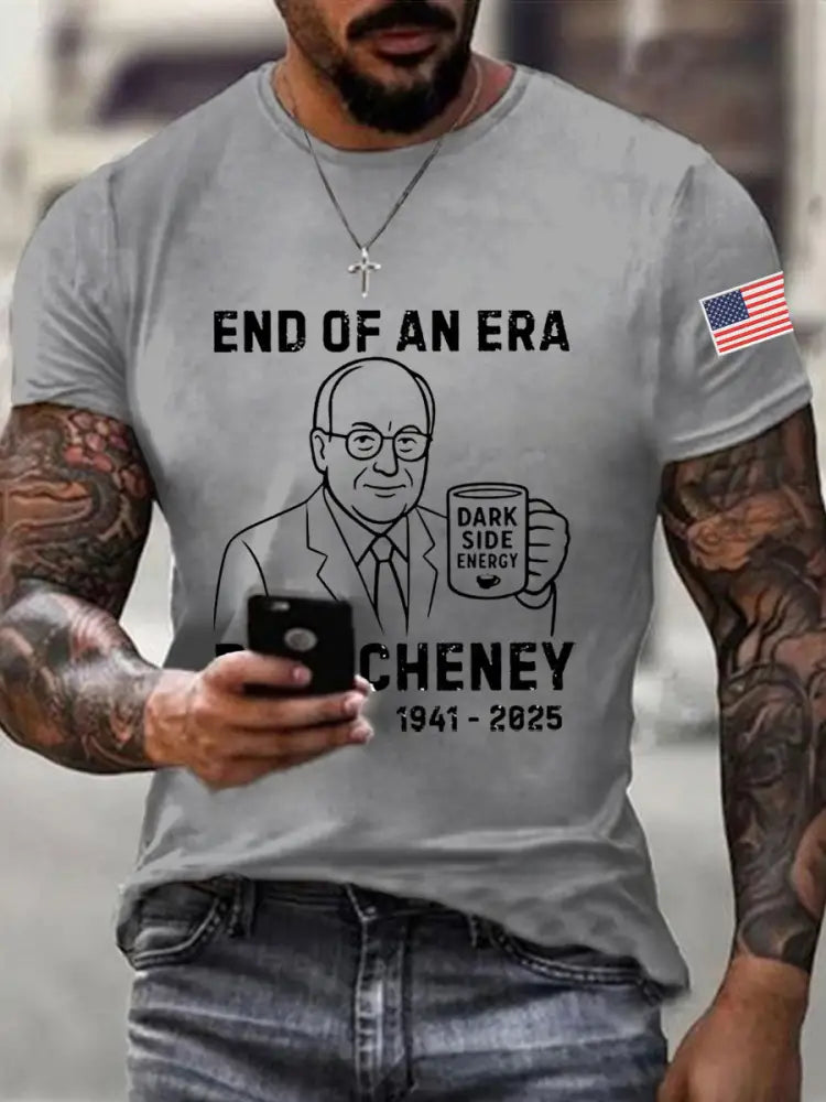 Men’s End Of An Era Dick Cheney Memorial Tee Light Gray / S