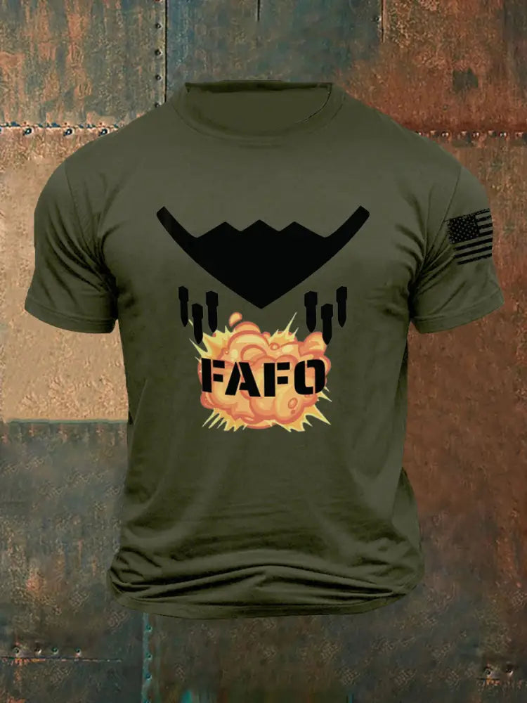 Men’s FAFO B-2 Spirit short sleeves t-shirt Army Green / S