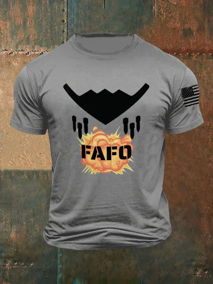 Men’s FAFO B-2 Spirit short sleeves t-shirt Light Gray / S