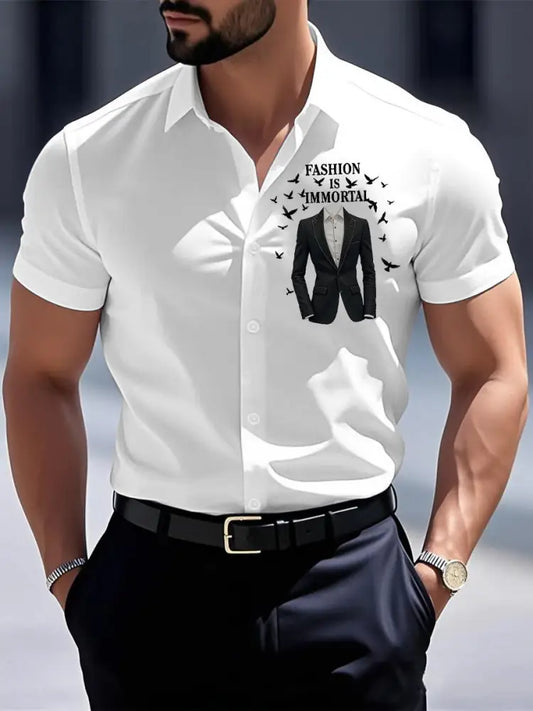 Men’s Fashion Is Immortal Memorial Shirt White / S