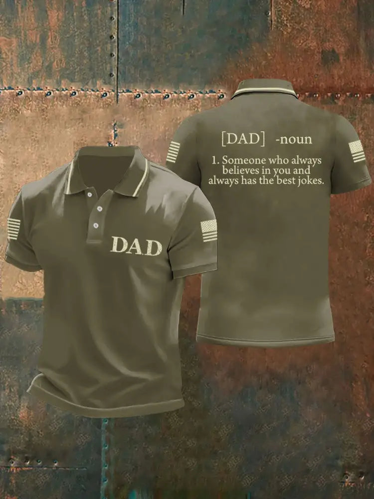 Men’s Father’s Day Daddy’s Definition tops Army Green / S