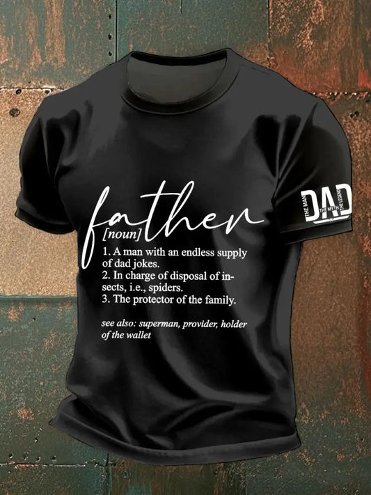 Men’s Father’s Day T-shirt Black / S