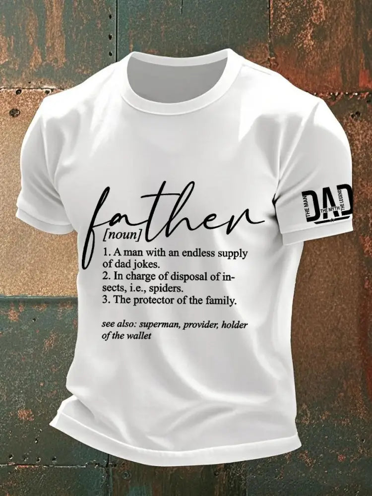 Men’s Father’s Day T-shirt White / S