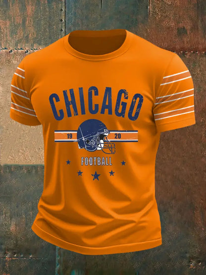 Men’s Football Fans Lovers Gameday Casual Tee Orange / S