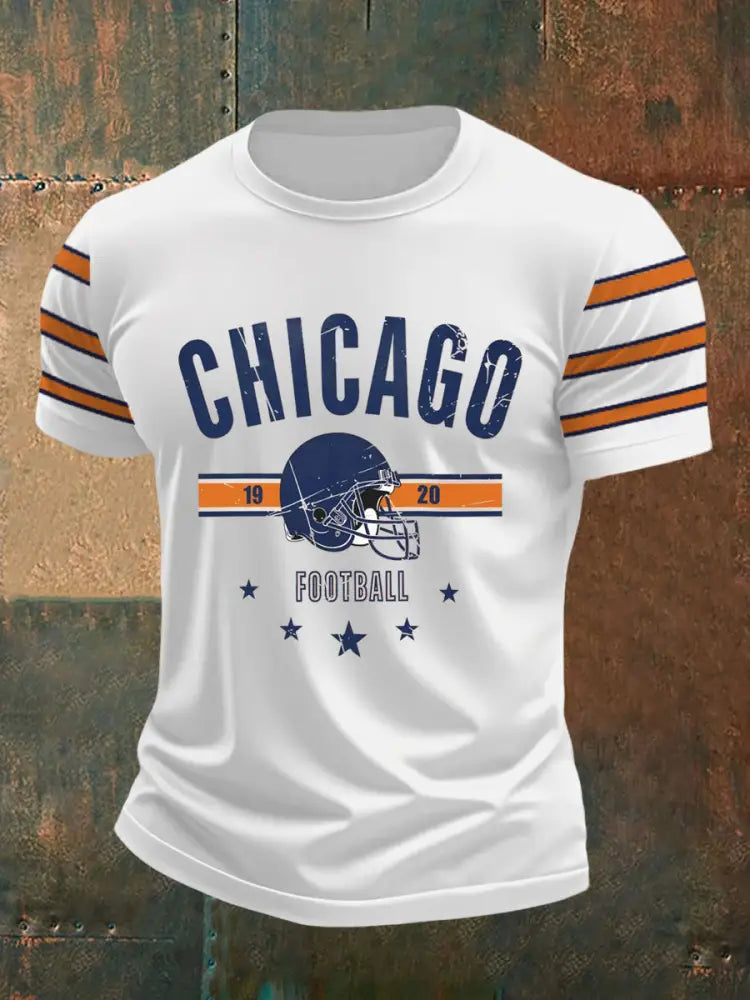 Men’s Football Fans Lovers Gameday Casual Tee White / S
