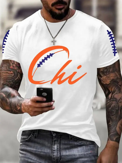 Men’s Football Fans Lovers Gameday Casual Tee White / S
