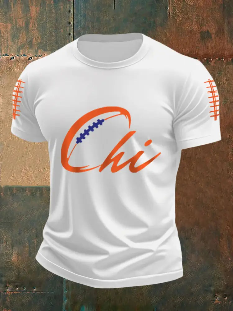 Men’s Football Fans Lovers Gameday Casual Tee White / S