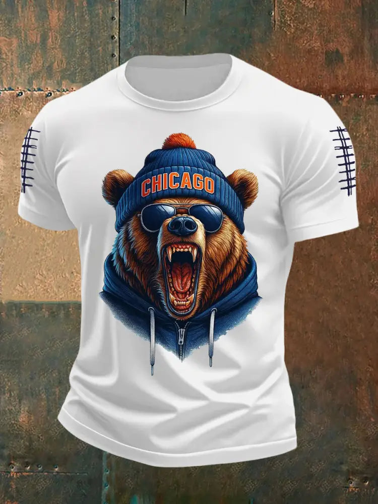 Men’s Football Fans Lovers Gameday Casual Tee White / S