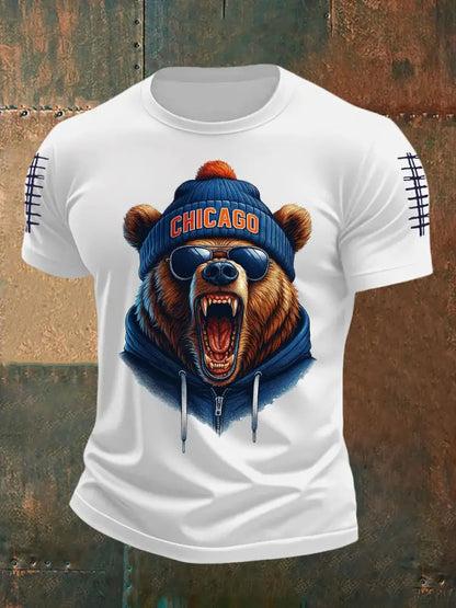 Men’s Football Fans Lovers Gameday Casual Tee White / S