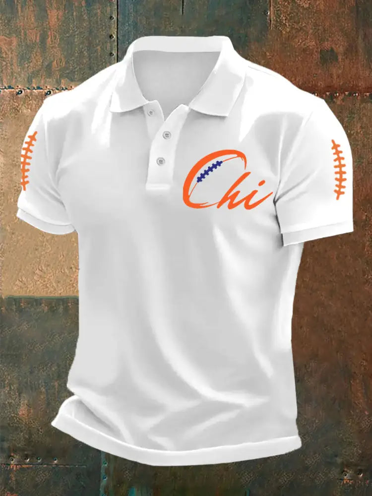 Men’s Football Fans Lovers Gameday Casual Top White / S