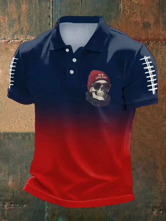Men’s Football Fans Lovers Gameday Printed Casual Tops As picture / S