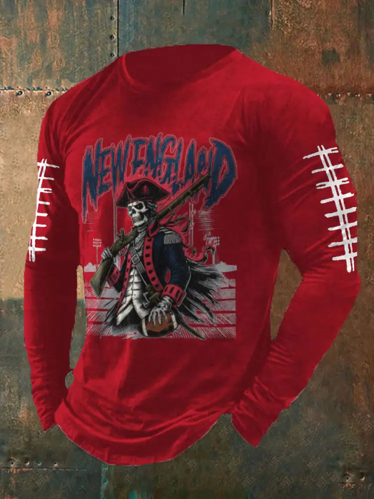 Men’s Football Fans Lovers Gameday Printed T shirt Red / S
