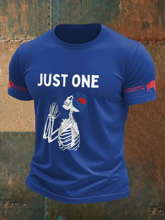 Men’s Football Lover Buffalo Printed T-shirt Royal Blue / S