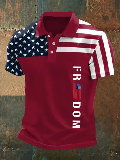 Men’s Freedom Charlie Kirk Printed Shirt Red / S