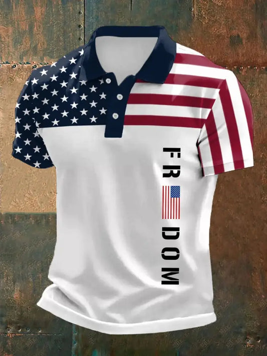 Men’s Freedom Charlie Kirk Printed Shirt White / S