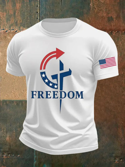 Men’s Freedom Faith Printed T-shirt White / S