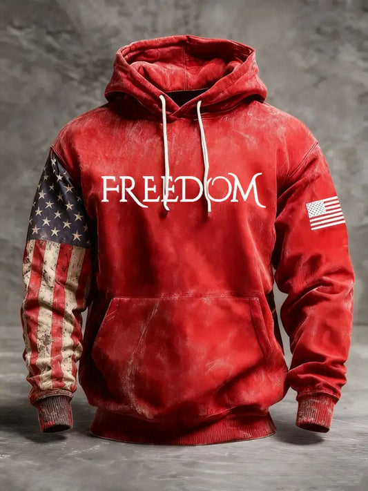 Men’s FREEDOM Hoodie Red / S