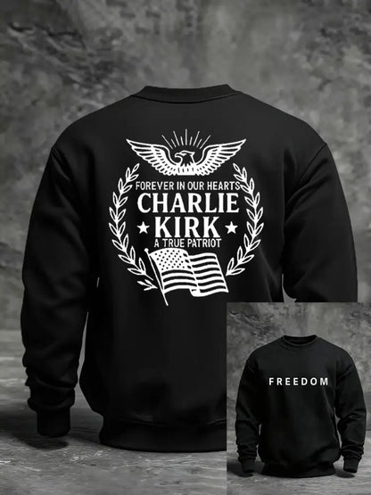 Men’s Freedom Is Not Free R.I.P Charlie Kirk Long Sleeve Sweater Black / S