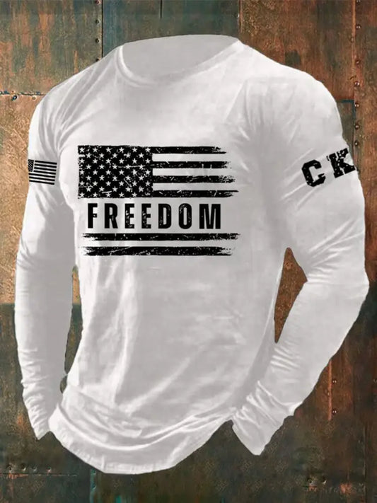 Men’s Freedom Is Not Free R.I.P Charlie Kirk Long Sleeve T-shirt White / S