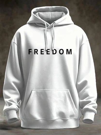 Men’s Freedom Is Not Free R.I.P Charlie Kirk Oversized Drop-Shoulder Hoodie with Pockets