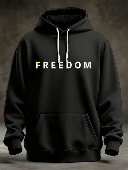 Men’s Freedom Is Not Free R.I.P Charlie Kirk Oversized Drop-Shoulder Hoodie with Pockets
