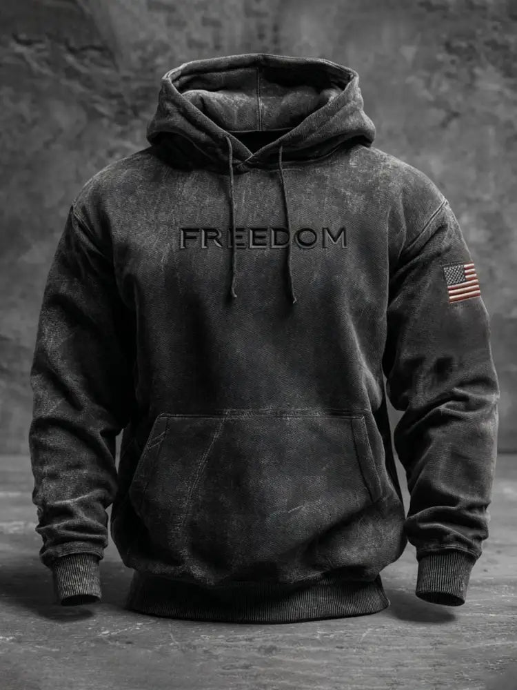 Men’s Freedom Is Not Free R.I.P Charlie Kirk Oversized Drop-Shoulder Hoodie with Pockets As picture / S