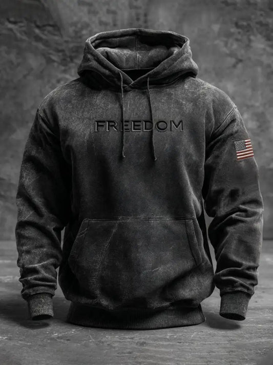 Men’s Freedom Is Not Free R.I.P Charlie Kirk Oversized Drop-Shoulder Hoodie with Pockets As picture / S
