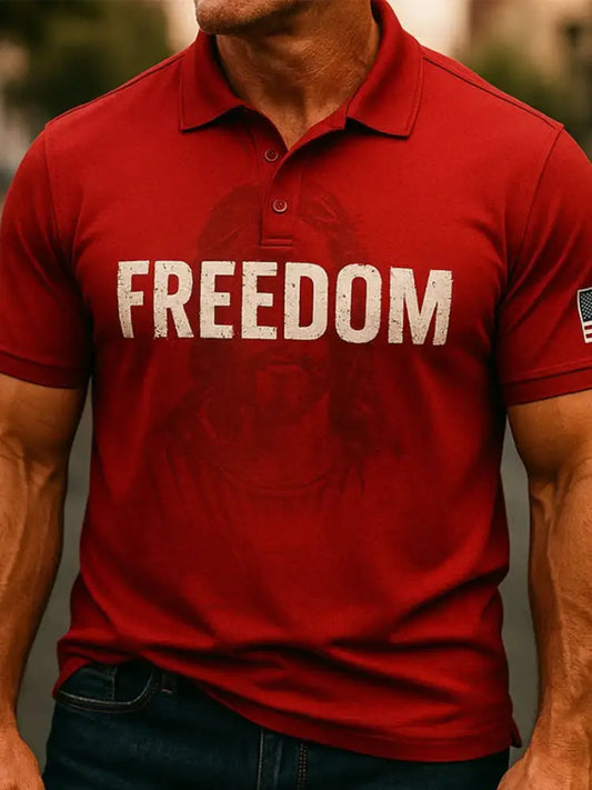 Men’s Freedom Is Not Free R.I.P Charlie Kirk Printed Top Red / S