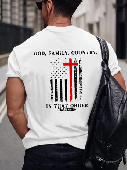 Men’s Freedom Is Not Free R.I.P Charlie Kirk Short Sleeve T-shirt