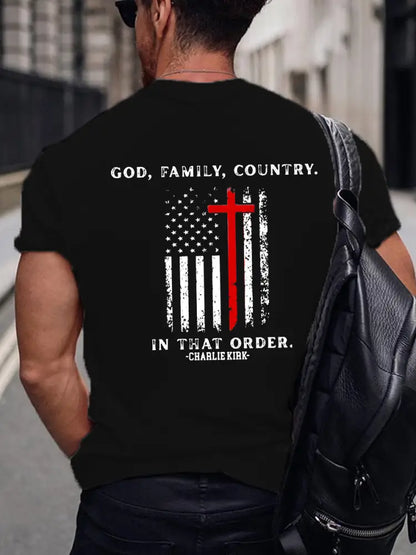 Men’s Freedom Is Not Free R.I.P Charlie Kirk Short Sleeve T-shirt