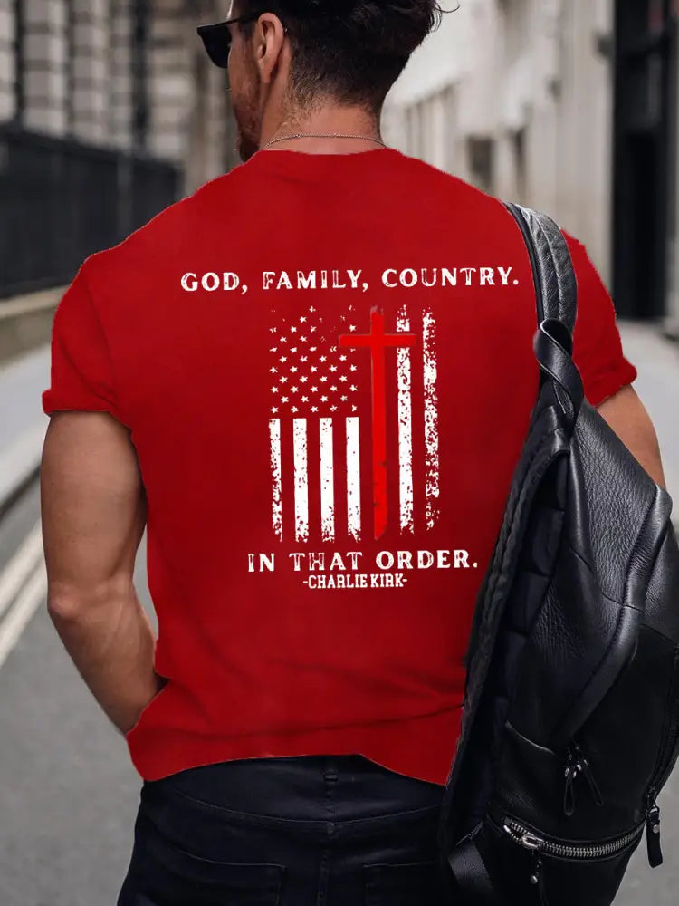 Men’s Freedom Is Not Free R.I.P Charlie Kirk Short Sleeve T-shirt