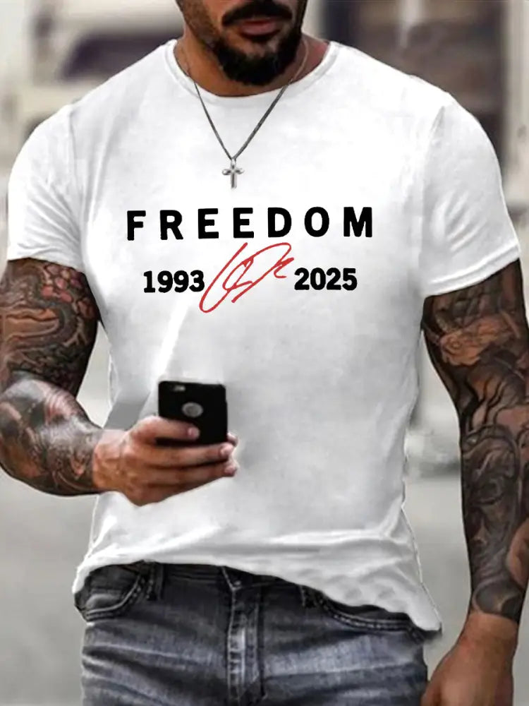 Men’s Freedom Is Not Free R.I.P Charlie Kirk Short Sleeve T-shirt