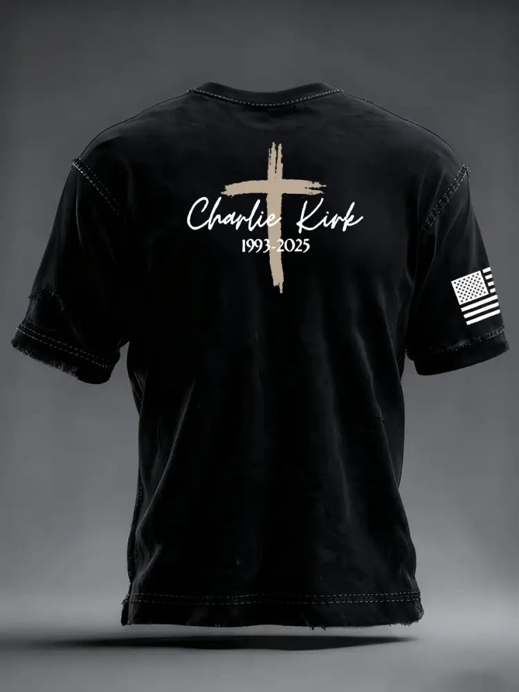 Men’s Freedom Is Not Free R.I.P Charlie Kirk Short Sleeve T-shirt