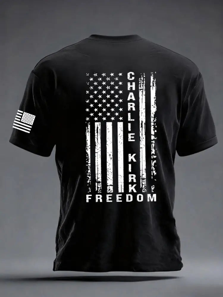 Men’s Freedom Is Not Free R.I.P Charlie Kirk Short Sleeve T-shirt