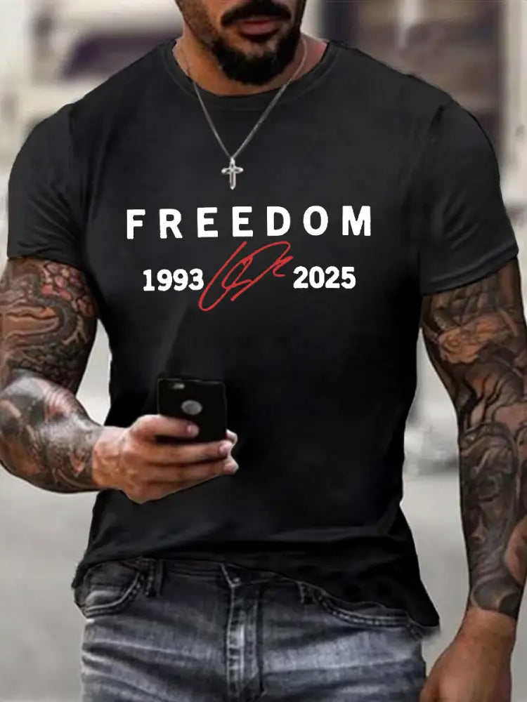 Men’s Freedom Is Not Free R.I.P Charlie Kirk Short Sleeve T-shirt