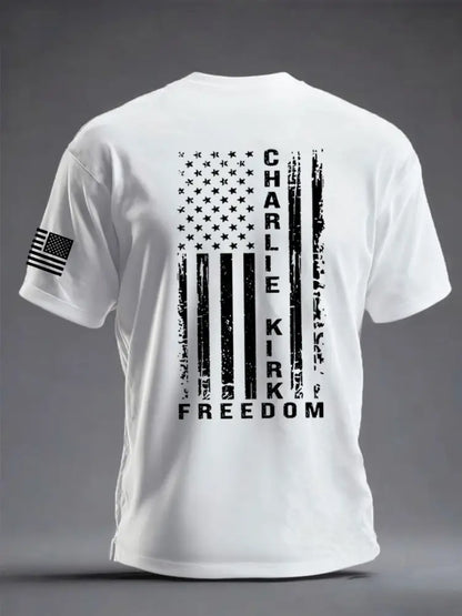 Men’s Freedom Is Not Free R.I.P Charlie Kirk Short Sleeve T-shirt