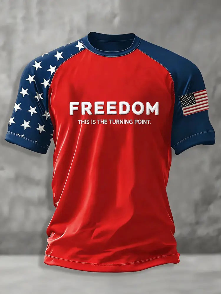 Men’s Freedom Is Not Free R.I.P Charlie Kirk Short Sleeve T-shirt