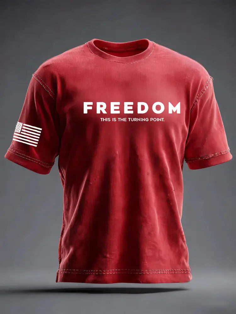 Men’s Freedom Is Not Free R.I.P Charlie Kirk Short Sleeve T-shirt